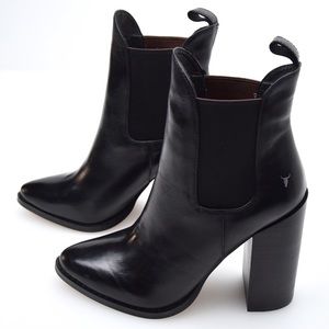 Windsor Smith Louie Black Leather Ankle Boots